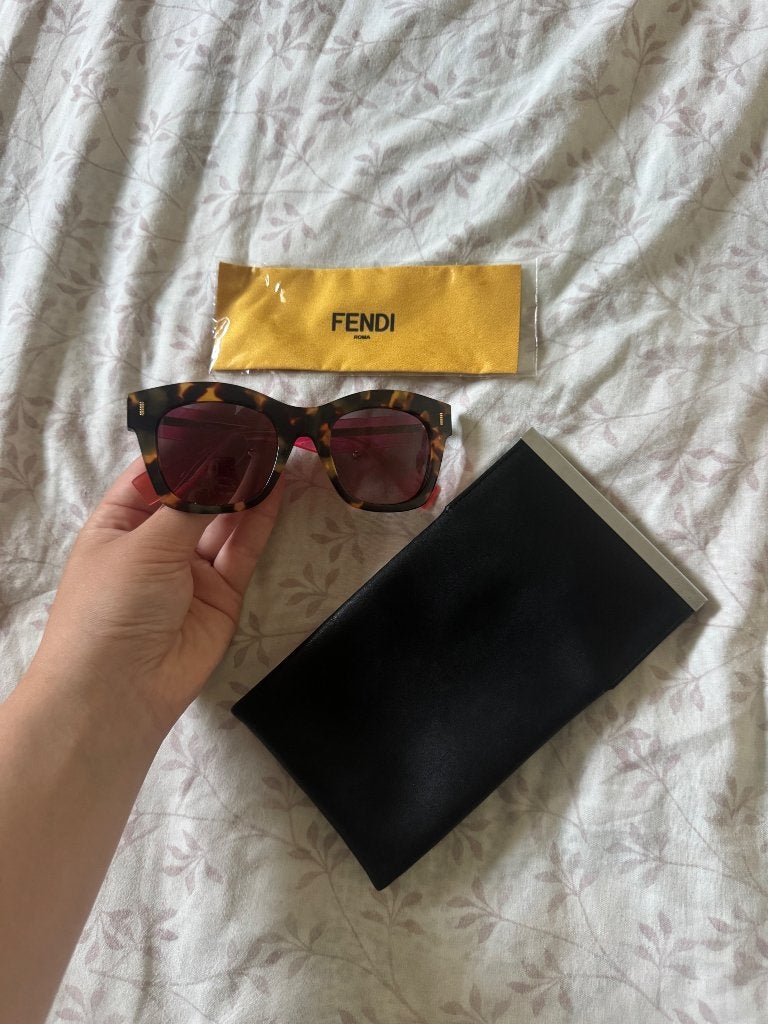 Zonnebril Fendi, Overige merken, Gebruikt, Zonnebril, Bruin