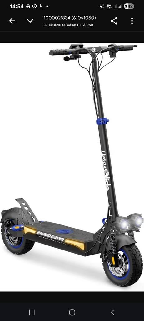 Urbanglide e cross pro, Enlèvement