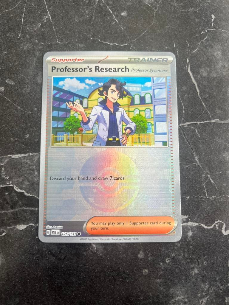 Professor’s Research 127/131 Pokeball Prismatic Evolutions, Ophalen of Verzenden, Zo goed als nieuw