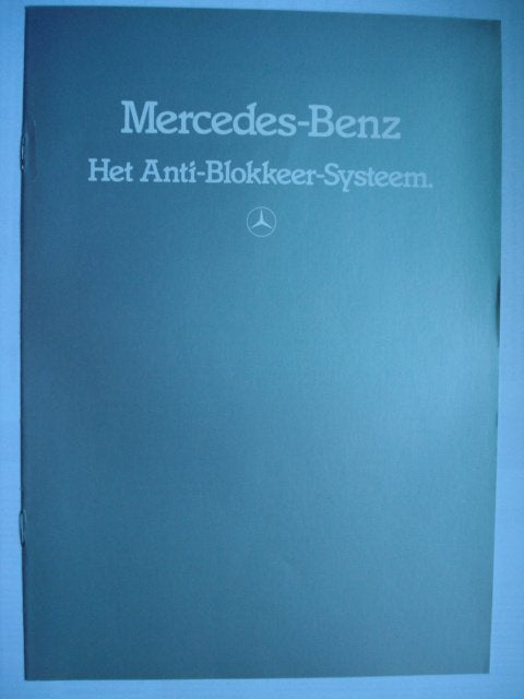 Mercedes-Benz ABS S-Klasse W126 1983 Brochure Catalogue Pros, Envoi, Utilisé, Mercedes