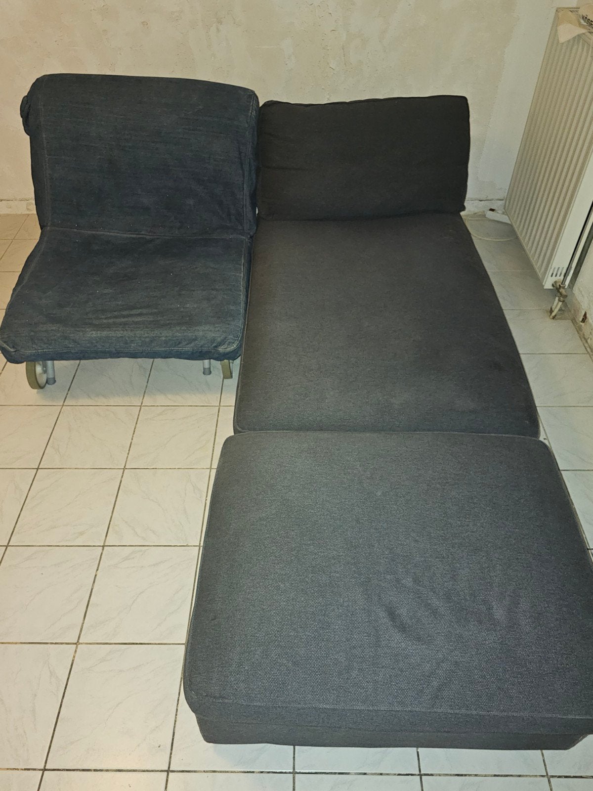 IKEA méridienne + clickclac, 90 cm, 210 cm, Enlèvement, Utilisé