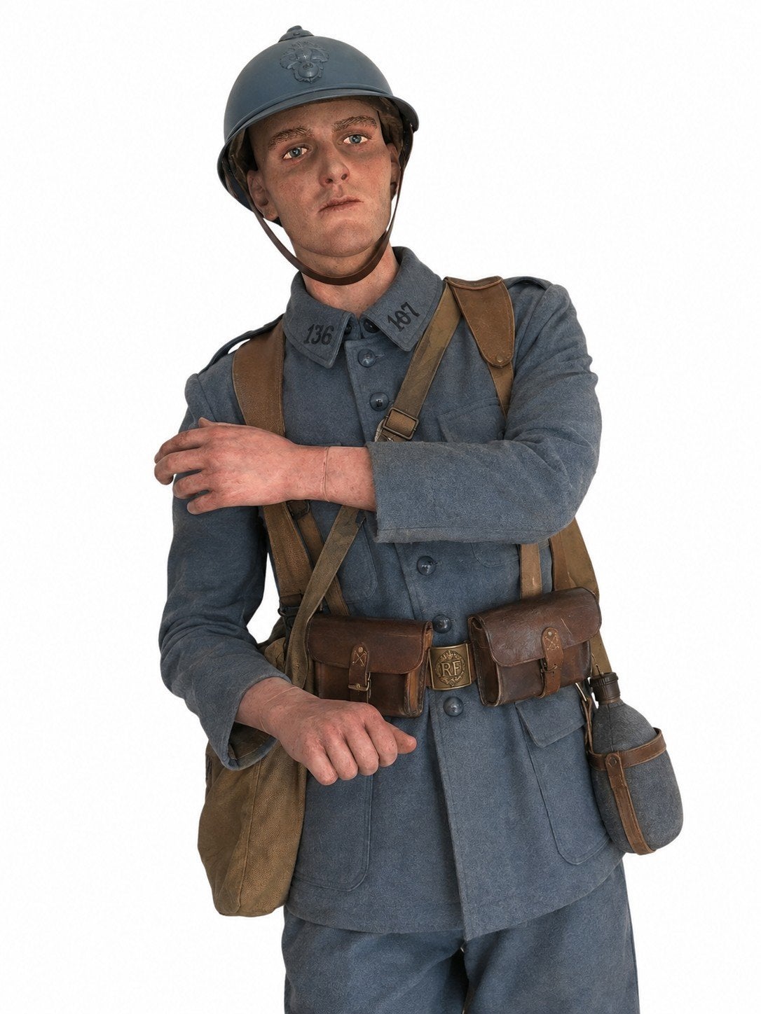 Handgeschilderde realistische mannequin, Ophalen of Verzenden