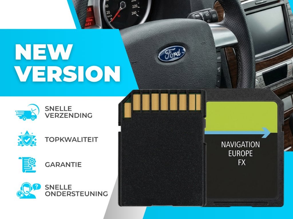 Ford FX SD Kaart 2021-2025 ✅ Europa TomTom new, Computers en Software, Navigatiesoftware, Verzenden, Nieuw, Landkaarten