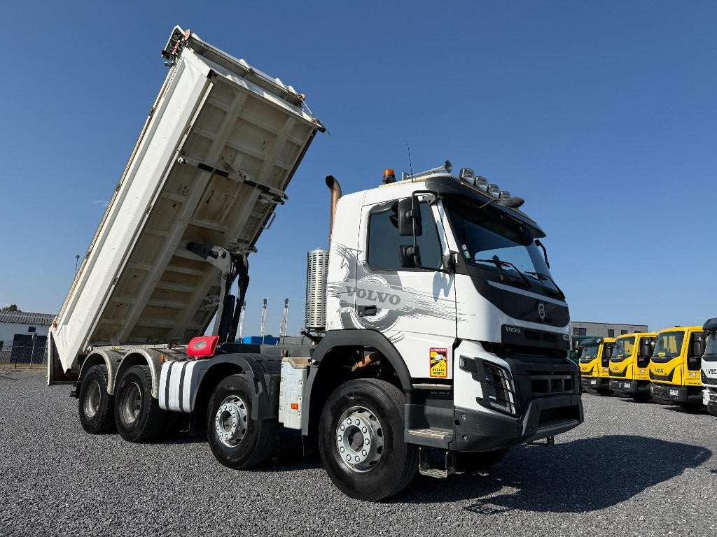Volvo FMX 450*Bi-dump*Meiller*8x4* Euro6, Automaat, Testrit aan huis, Stof, Euro 6