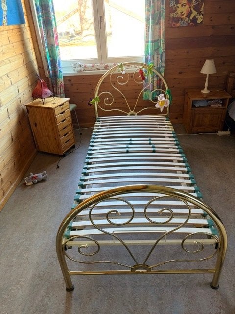 bed, Ophalen, 90 cm, Zo goed als nieuw, 200 cm