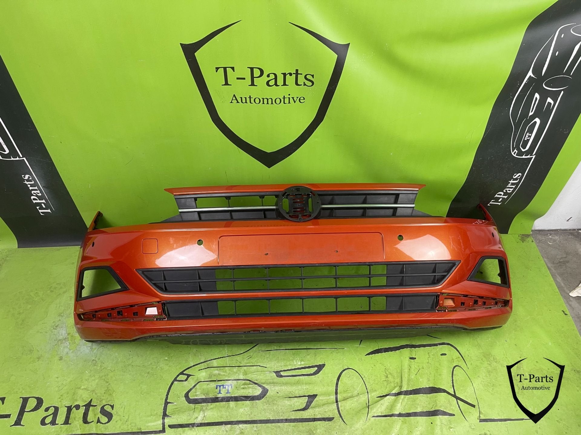 Grille de pare-chocs avant Volkswagen Polo 2G 6X PDC, Info@fabrikant.eu, Fabrikant BV, Pare-chocs, Volkswagen