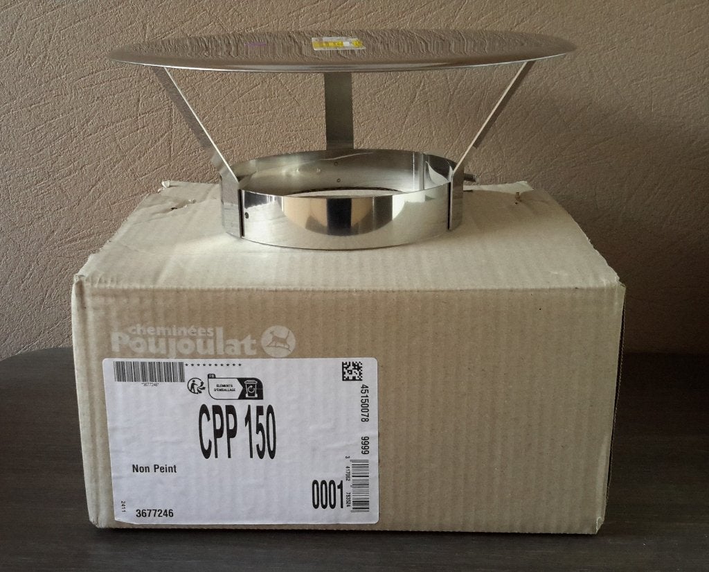 Schoorsteenkap 150mm inox ( NIEUW ), Ophalen of Verzenden, Nieuw
