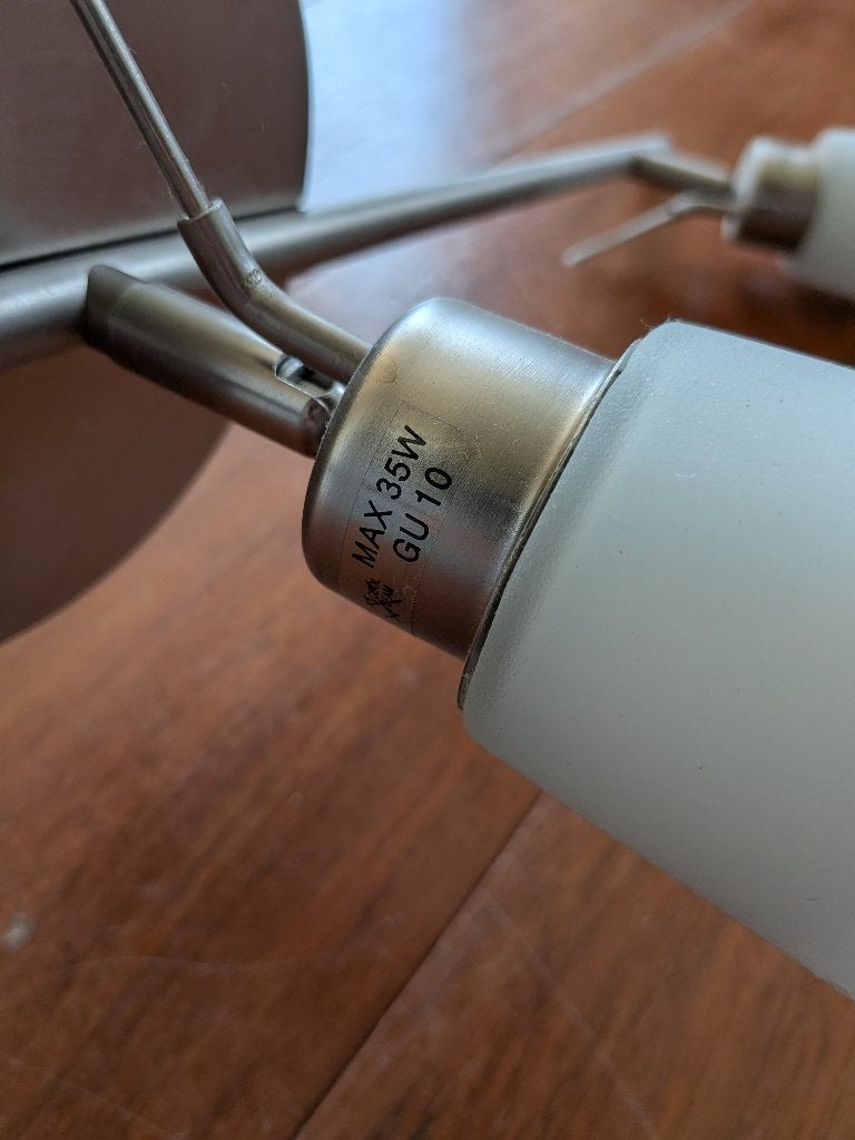 Plafonnier lampe, Blanc, Verre, Enlèvement, Utilisé
