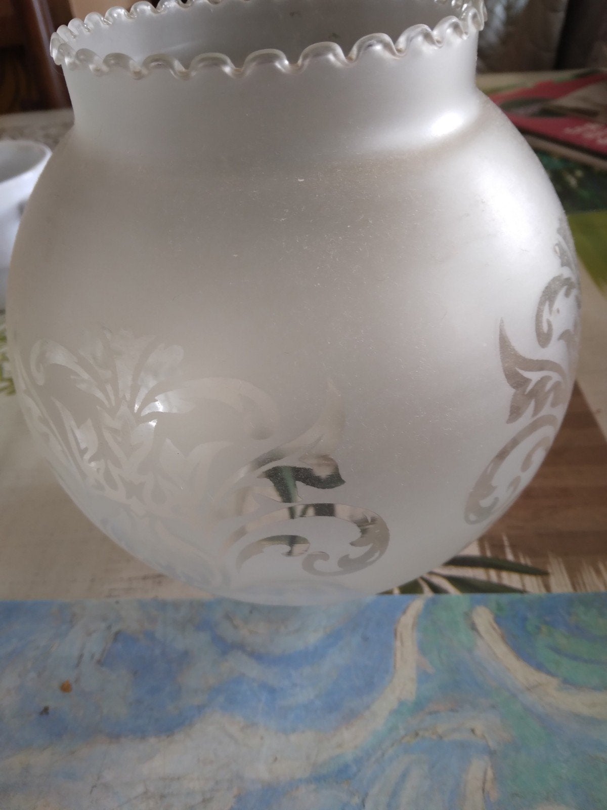 7 lampekapjes geslepen glas, Maison & Meubles, Lampes | Abat-jour, Enlèvement, Verre