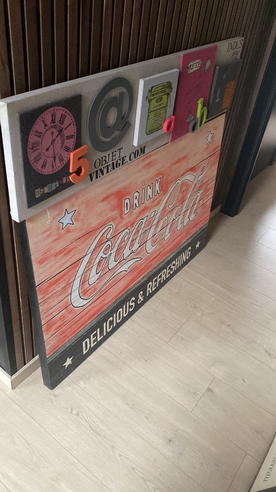 Lot de cadre 12 pieces coca cola new york ect, Enlèvement, Comme neuf, Bois
