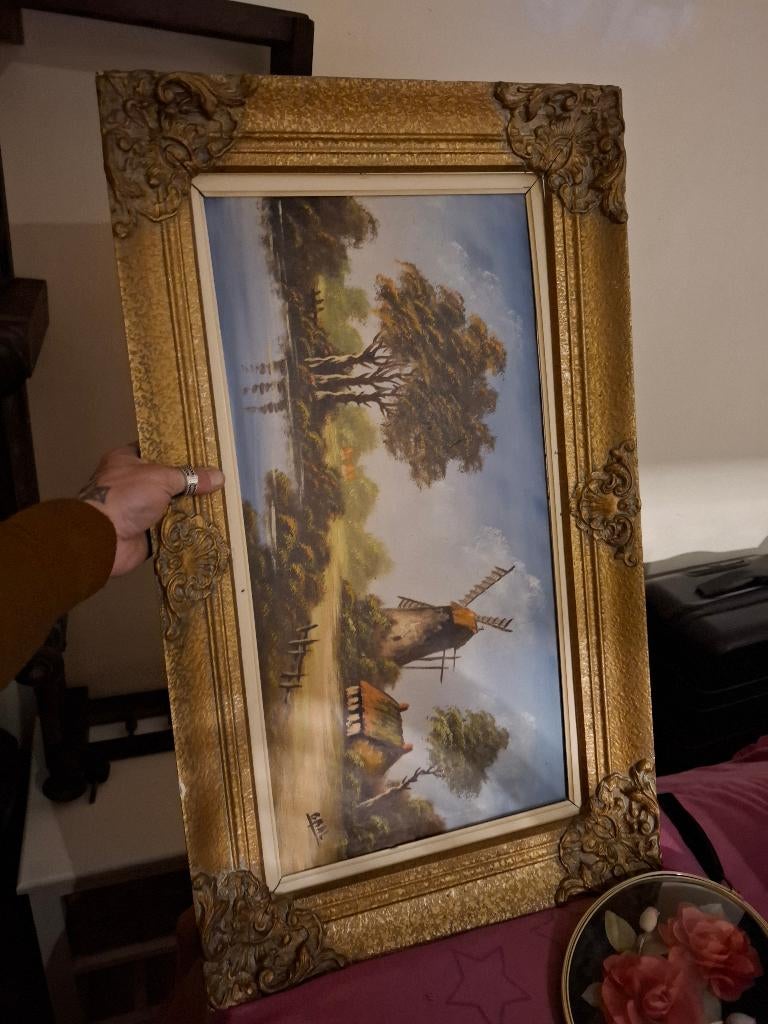 Schilderij bral, Antiek en Kunst, Ophalen of Verzenden