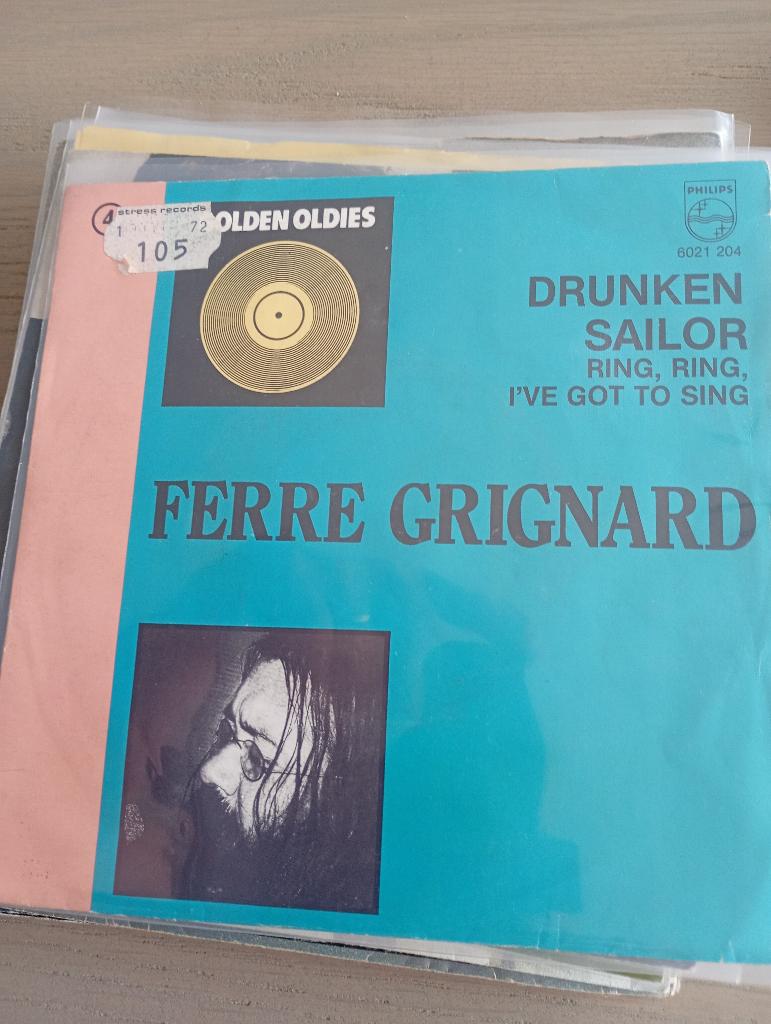 Ferre Grignard - Drunken sailor / Ring ring i've got to sing, Gebruikt, 7 inch, Single, Ophalen of Verzenden
