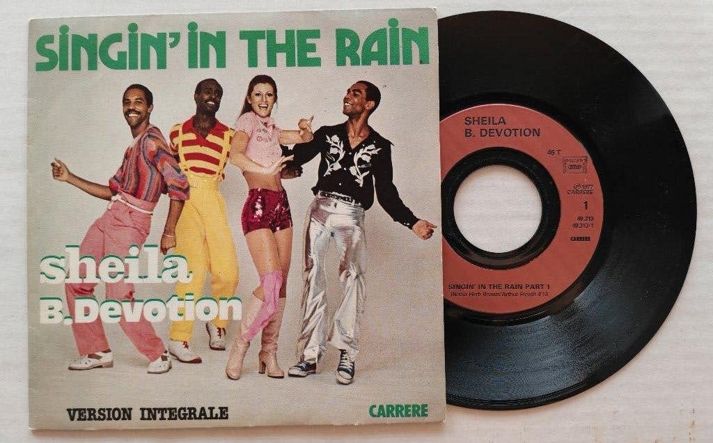 SHEILA B. DEVOTION - Singin' in the rain (45t), Enlèvement ou Envoi, Comme neuf, 7 inch, Pop