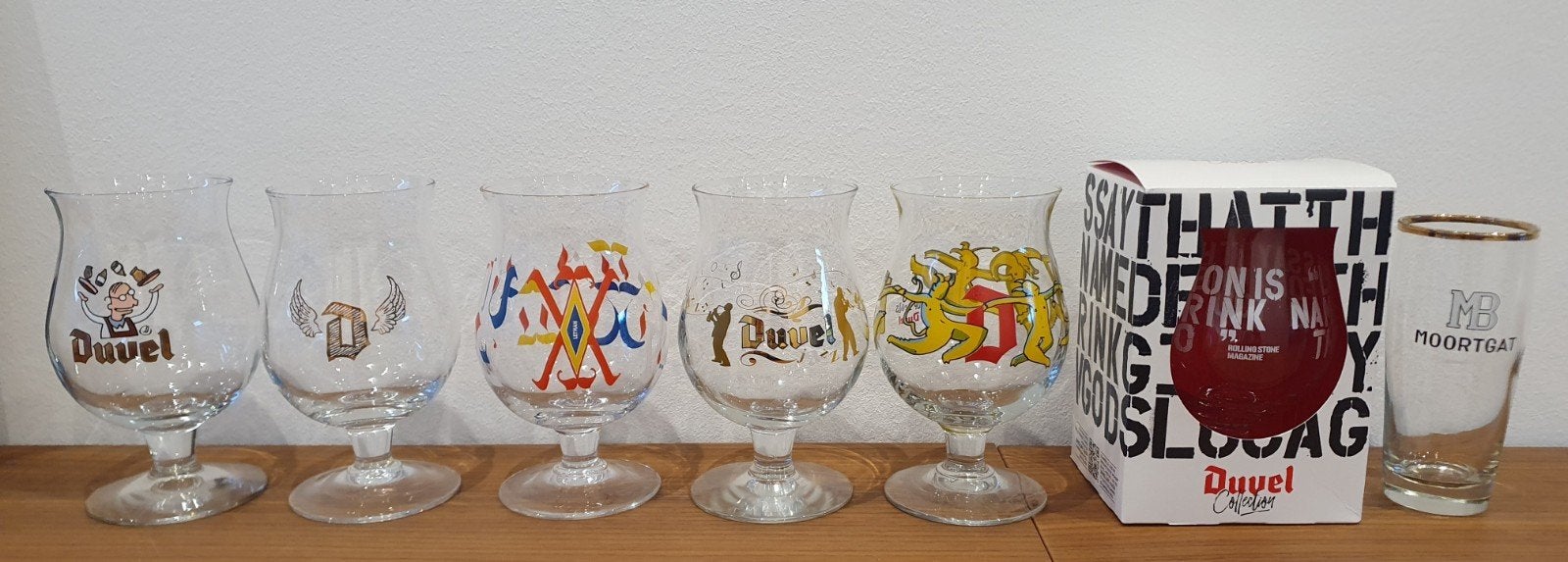 7x Duvel/Moortgat glazen, Verzamelen, Ophalen of Verzenden