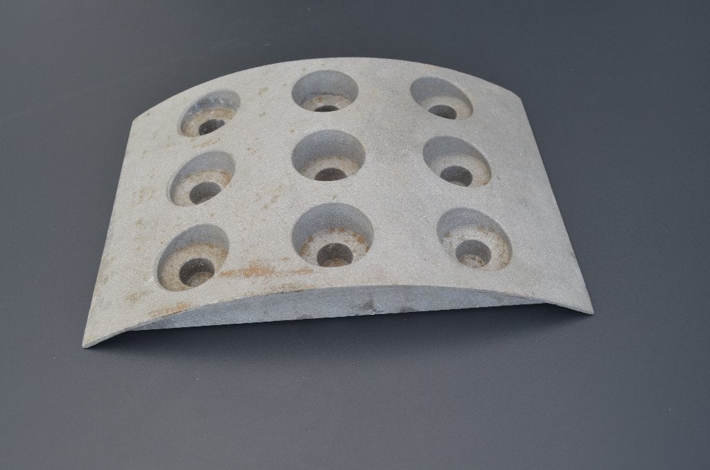 Bougeoir rectangulaire en métal, Bougeoir pour bougie chauffe-plat, Gris, Enlèvement ou Envoi, Utilisé