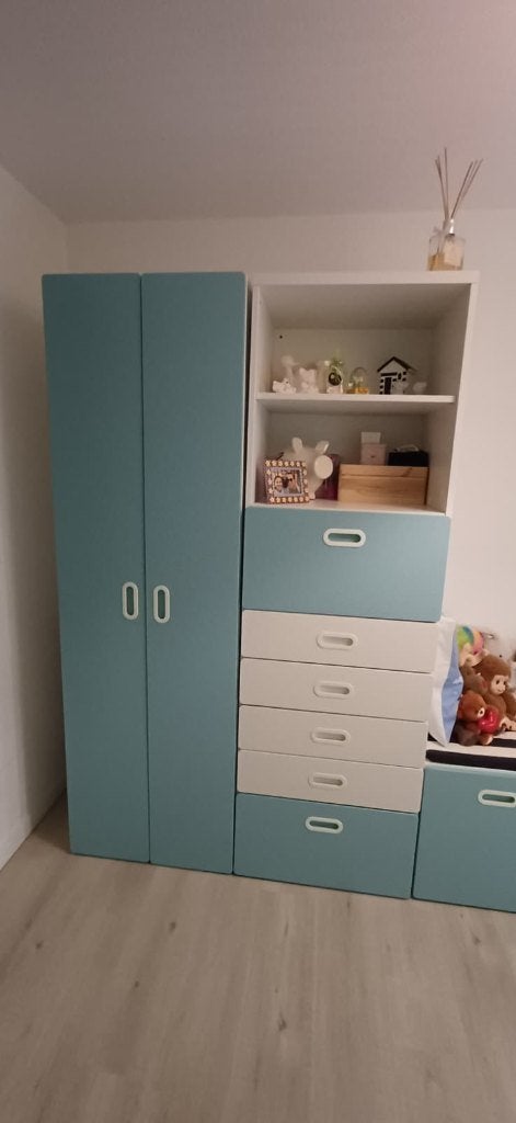 Armoires de chambre IKEA STUVA/FRITIDS — 200€, Scandinavisch design, modern, functioneel, tijdloos, 150 à 200 cm, Comme neuf, Avec tiroir(s)