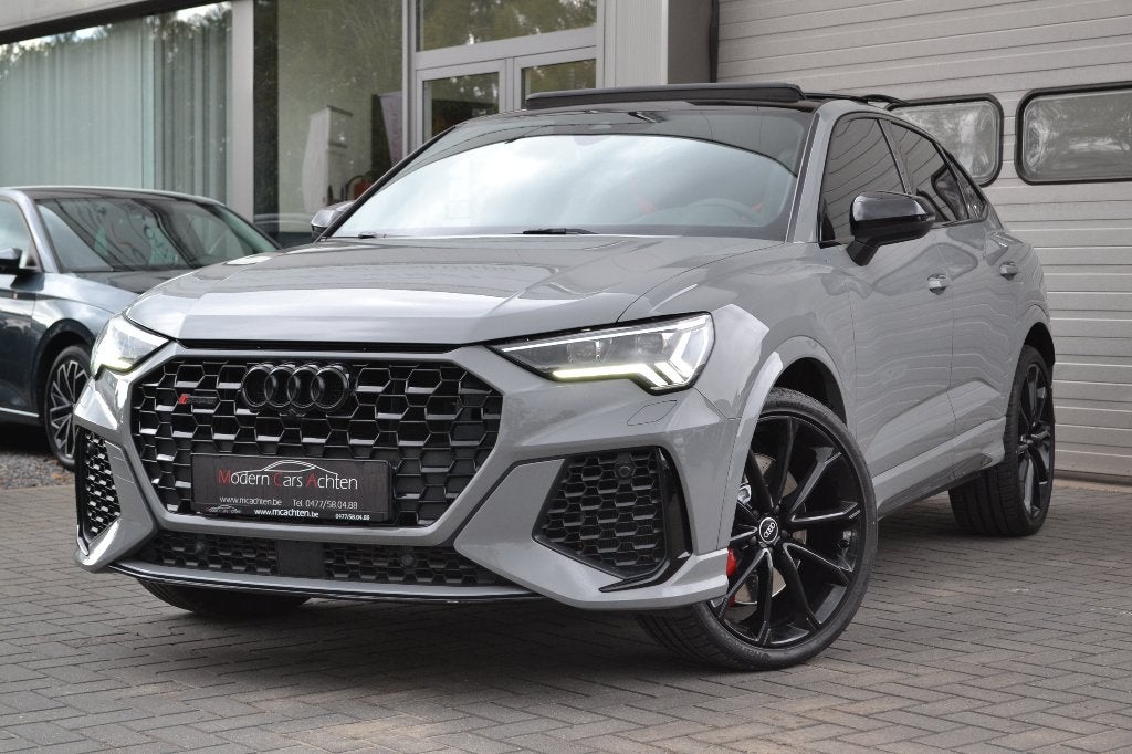 Audi RS Q3 Sportback * 400 PK * Pano * Leder * Keyles, Autos, Cuir, Argent ou Gris, Achat, 2480 cm³