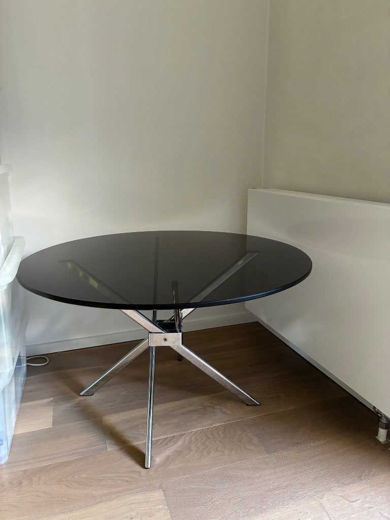 Table basse, Maison & Meubles, Rond, Comme neuf, Verre, Enlèvement