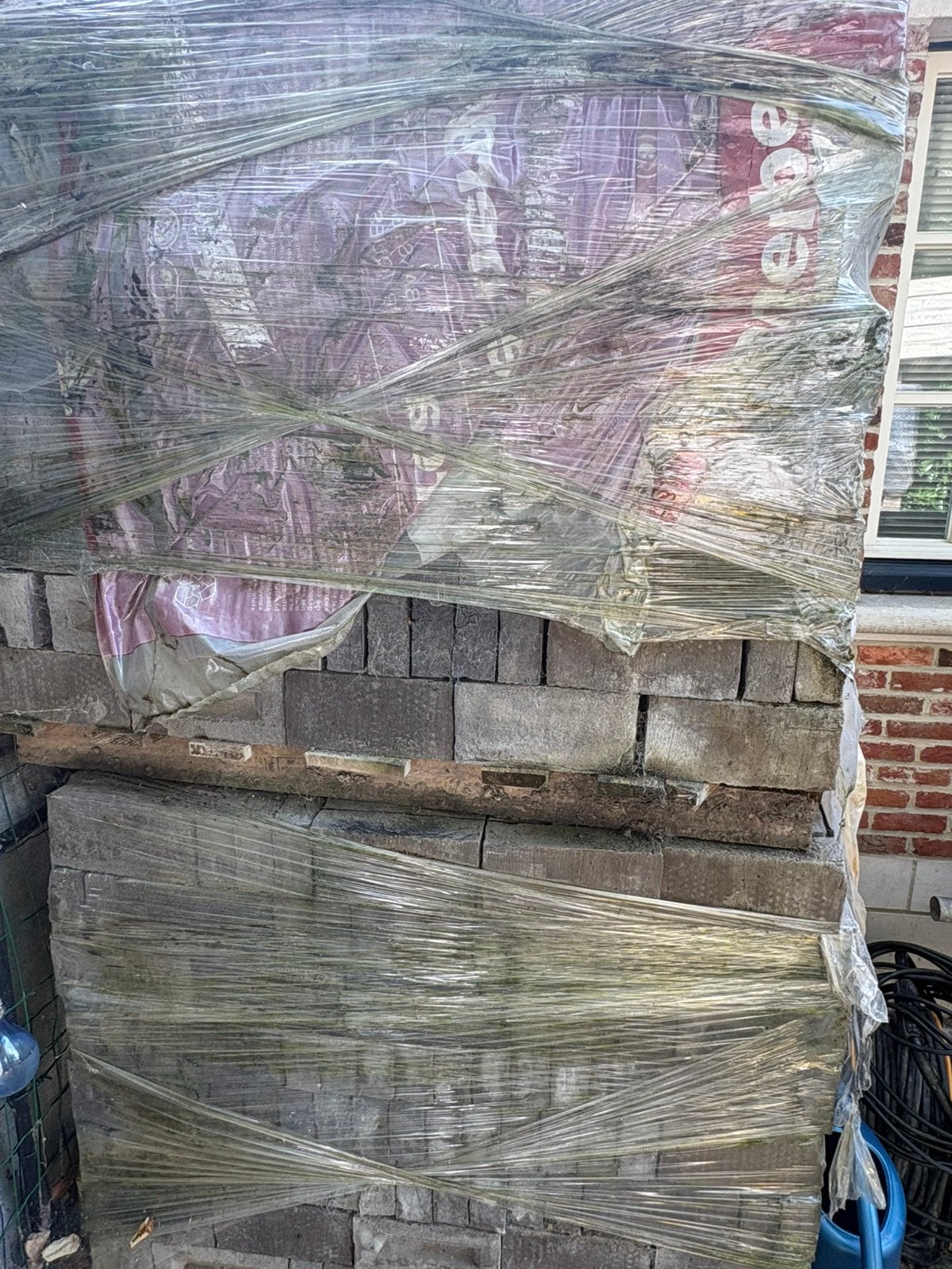 Pagus gevelsteen (2 pallets) grijs/zwart, Enlèvement, Comme neuf, Briques