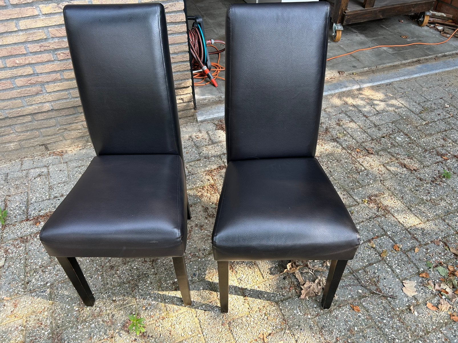 6 eetkamerstoelen, Comme neuf, Brun, Enlèvement, Cinq, Six Chaises ou plus