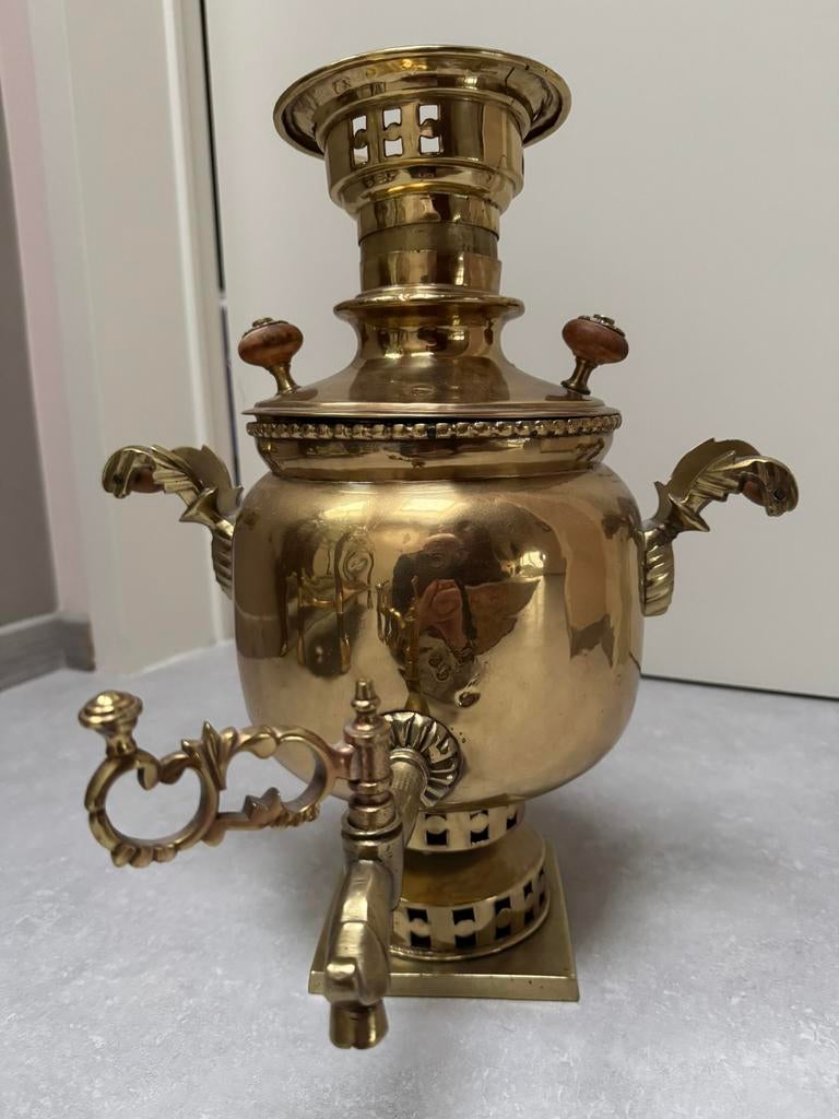 Antieke perzische samovar in koper, Antiek en Kunst, Ophalen, Koper