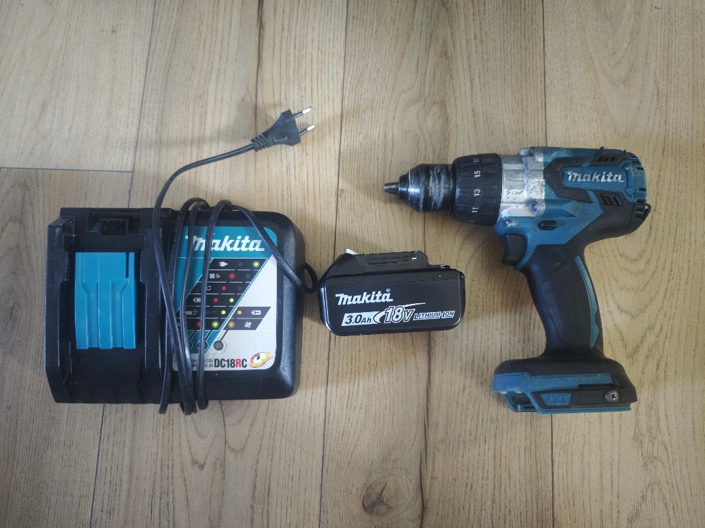 Zonder Lader! Makita DHP481 + nieuw 3.0ah batterij, Ophalen, 600 watt of meer, Overige typen, Klopboormechanisme