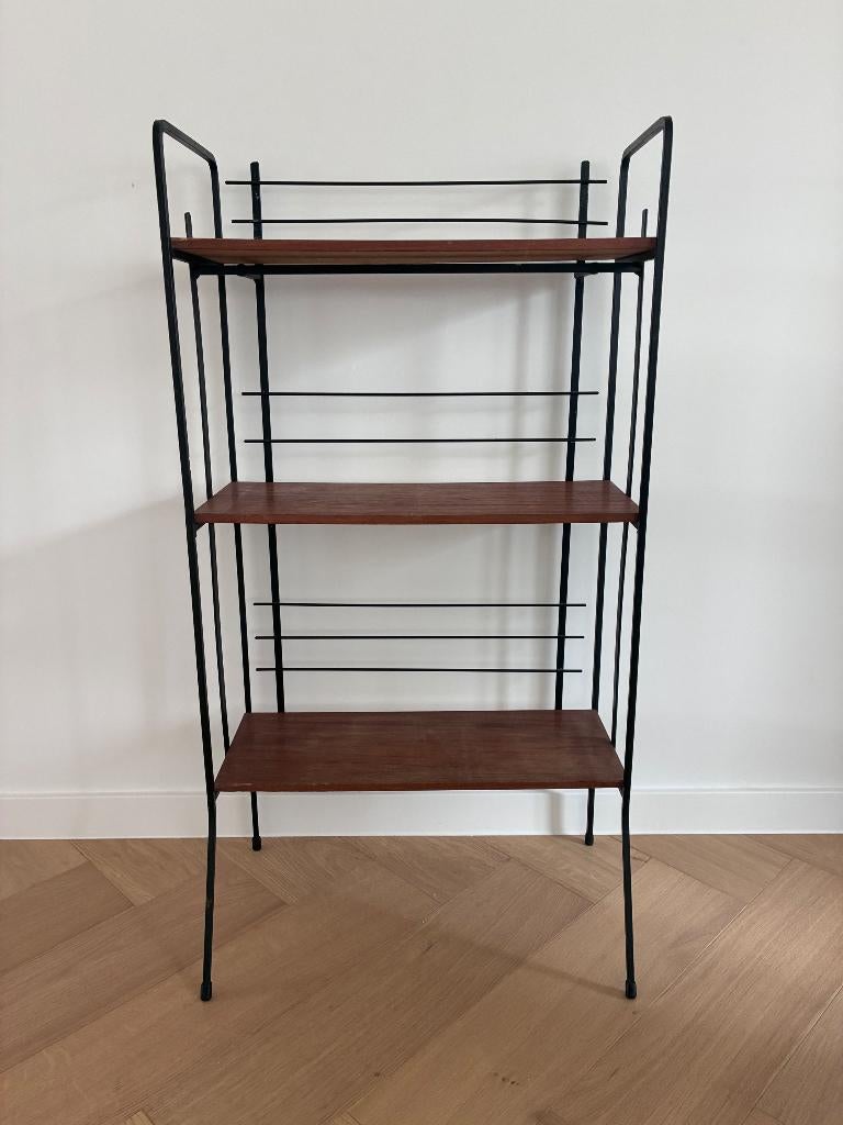 Vintage midcenture rek met teak hout, Ophalen