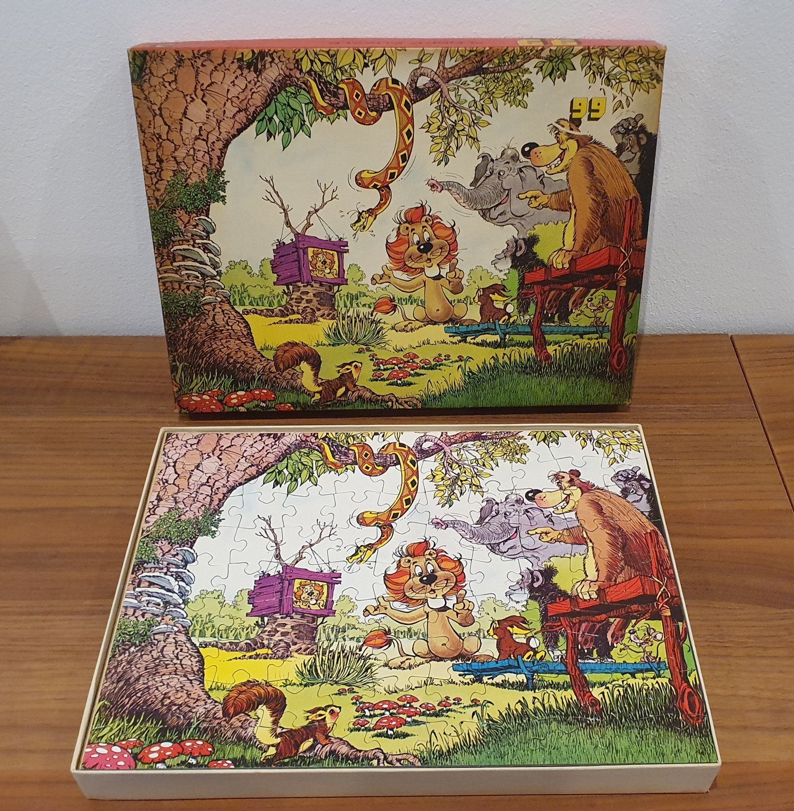 Vintage Loeki de leeuw puzzel, Verzamelen, Ophalen of Verzenden