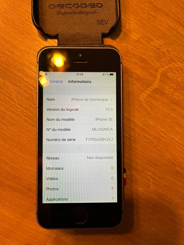 Iphone SE, Comme neuf, Sans simlock, 85 %, Enlèvement ou Envoi