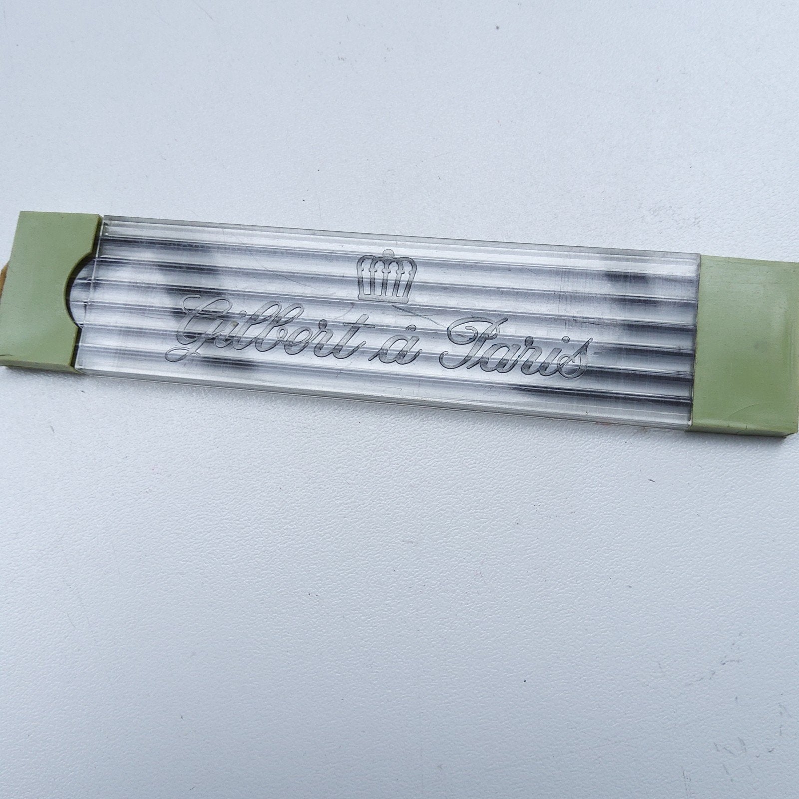 Vintagedoosje met 6 vulpotloodstiften "Gilbert à Paris", Diversen, Schrijfwaren, Ophalen of Verzenden, Zo goed als nieuw