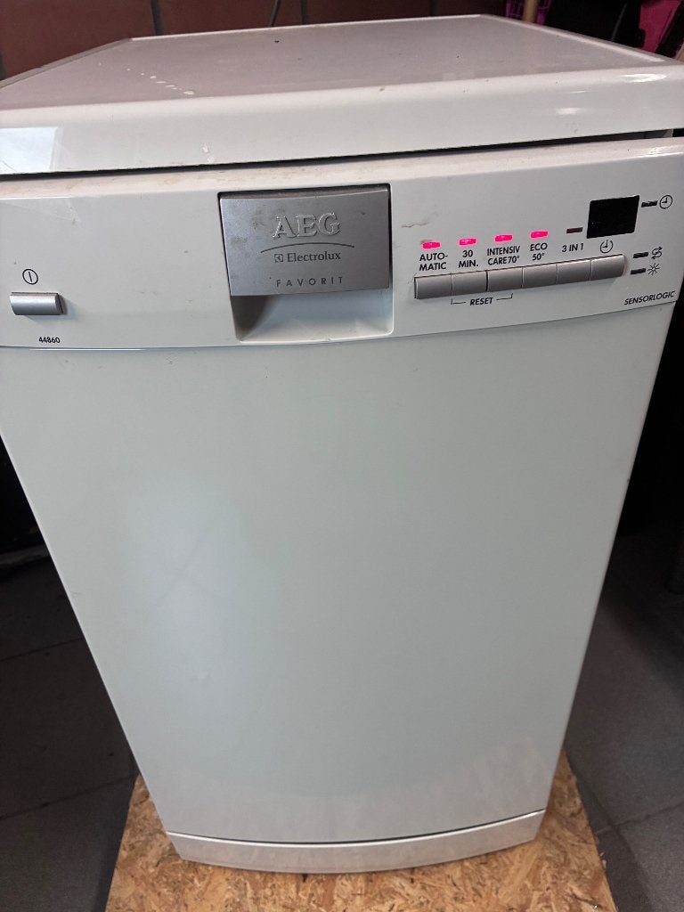 Vaatwasser aeg, Ophalen, Gebruikt, 85 tot 90 cm, Eco programma