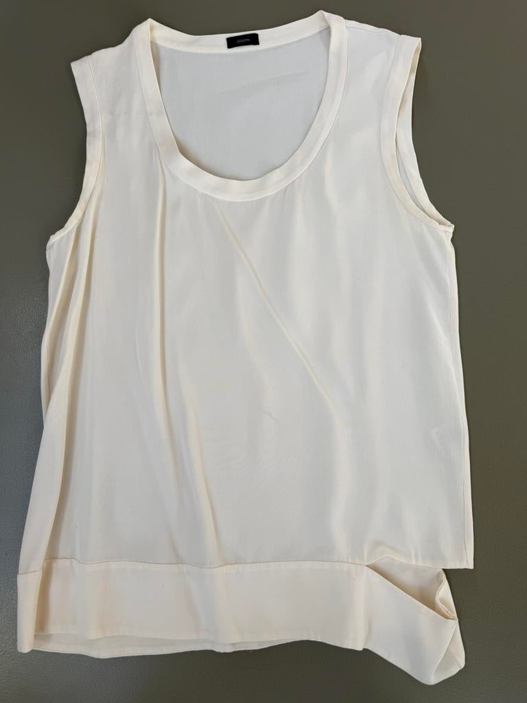 ZGAN ecru matte zijde blouse Joseph, Verzenden, Zo goed als nieuw, Maat 38/40 (M), Overige kleuren