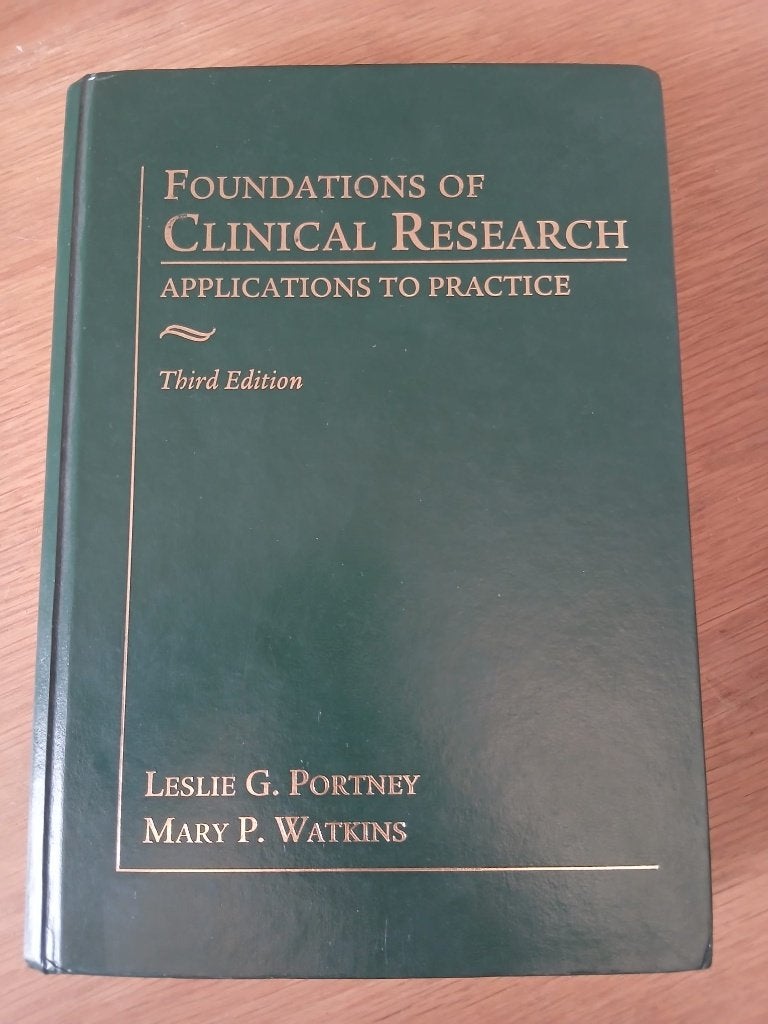 Foundations of Clinical Research, 3th edition, Livres, Livres d'étude & Cours, Leslie G. Portney, Bêta, Enlèvement ou Envoi, Enseignement supérieur