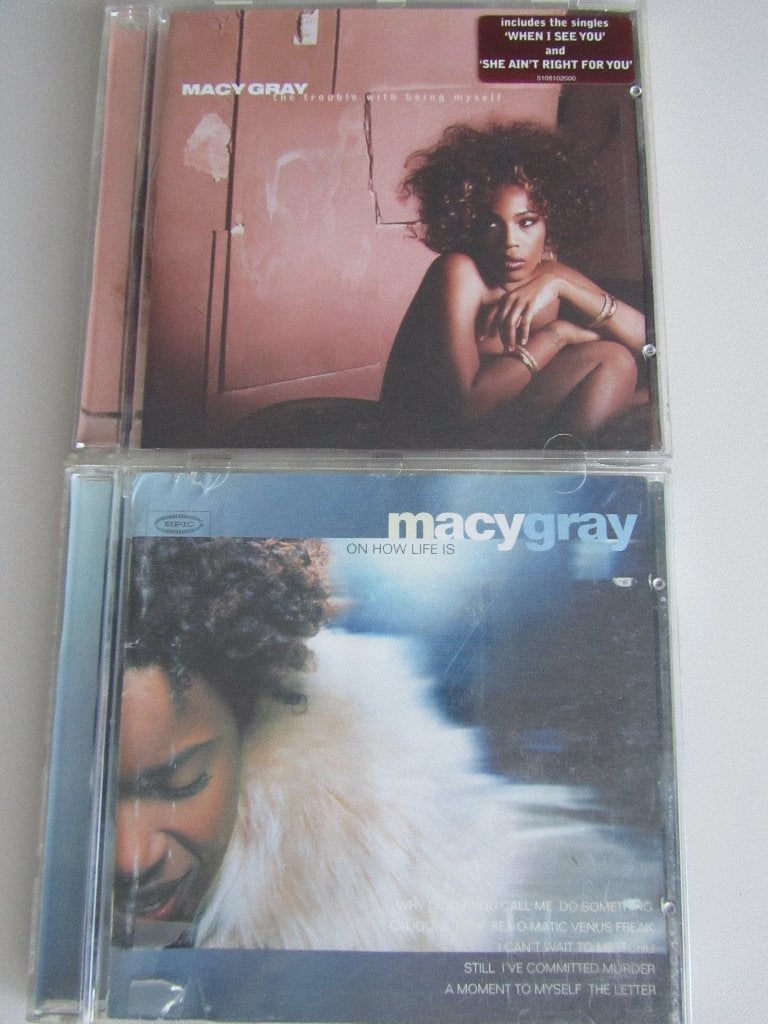 2 CDS MACY GRAY (ON HOW LIFE IS/THE TROUBLE WITH BEING..), CD & DVD, CD | R&B & Soul, Enlèvement ou Envoi, Utilisé, R&B, Album