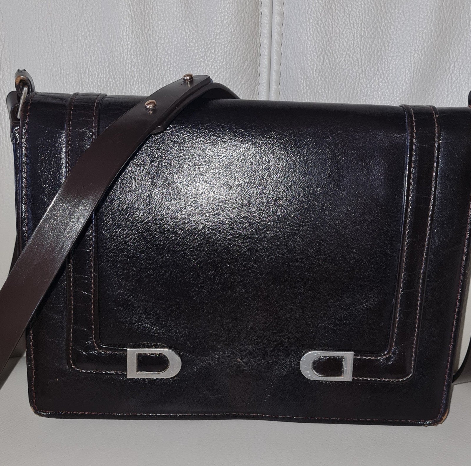 sac à bandoulière vintage en cuir, Enlèvement ou Envoi