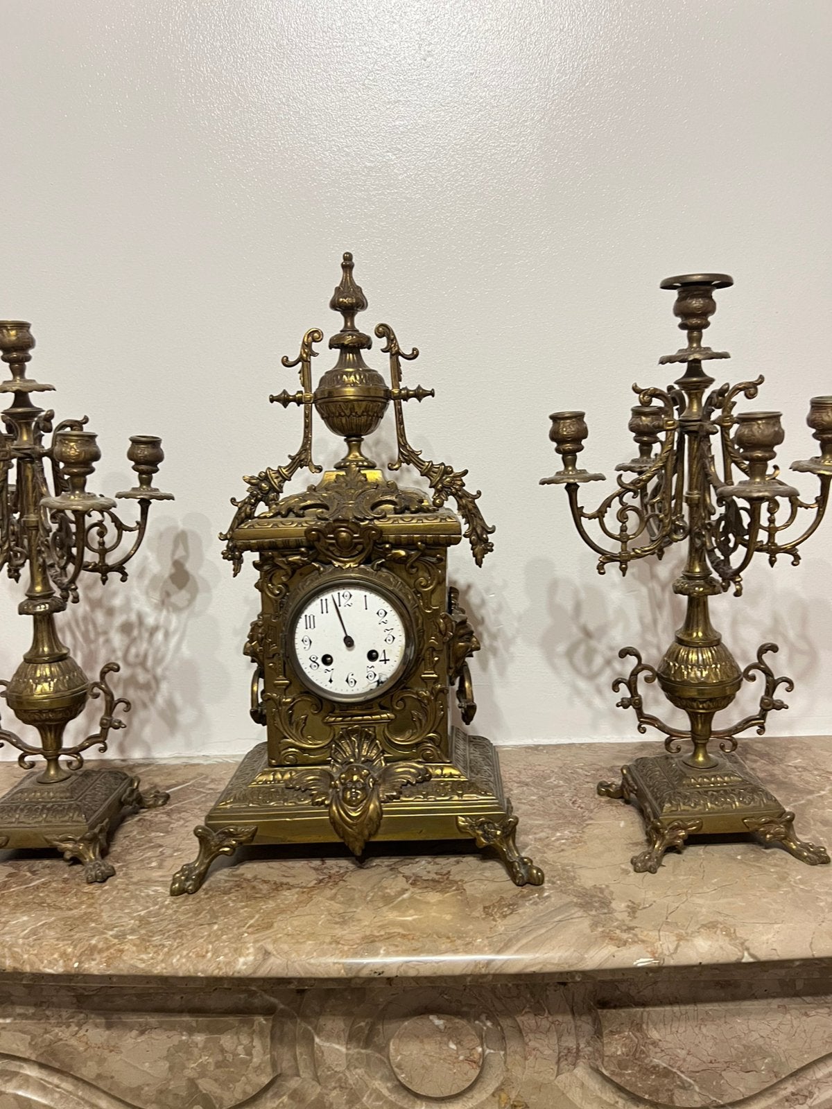 Horloge avec chandeliers, Antiquités & Art, Enlèvement