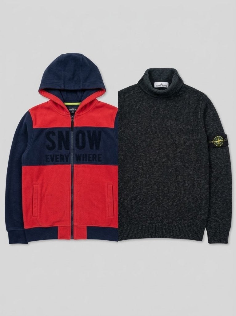 Stone Island donkergrijs xl + vest Snow everywhere, Ophalen, Maat 56/58 (XL), Grijs, Stone Island