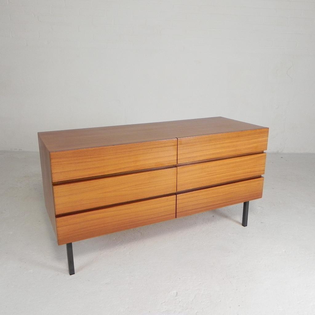 Mid Century ladekast met 6 laden, Musterring, jaren 60, Enlèvement ou Envoi