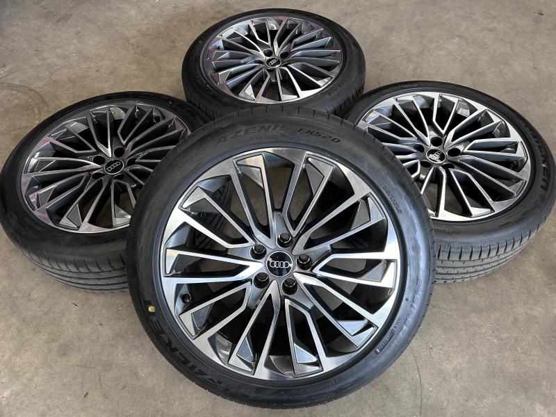 Audi A6 velgen 19inch sline velgen met zomerbanden, Auto-onderdelen, Banden en Velgen, Ophalen, 19 inch, Zomerbanden, Banden en Velgen