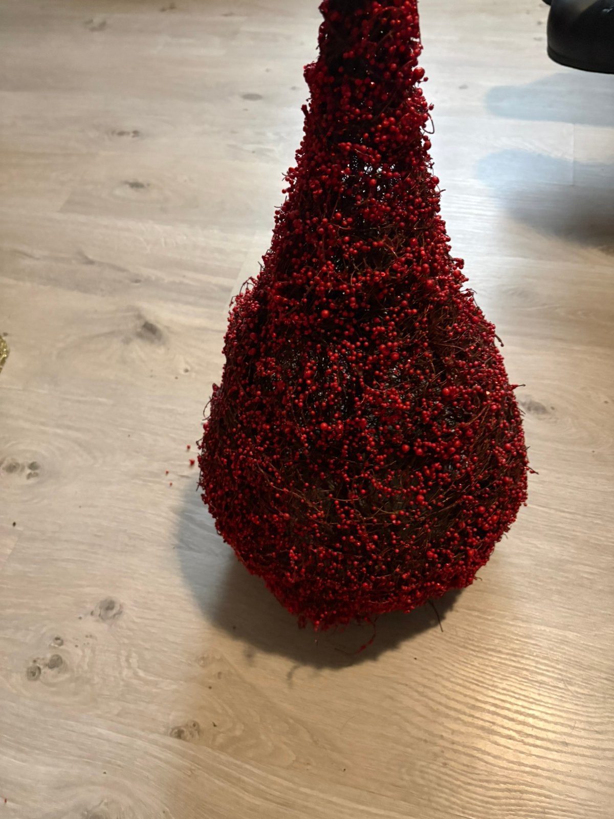 Rode kerstboom met LED, Ophalen of Verzenden, Zo goed als nieuw