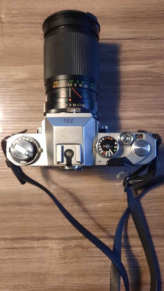 Nikon - Nikkormat met Vivitar lens 28-85, Audio, Tv en Foto, Ophalen of Verzenden, Gebruikt, Spiegelreflex, Nikon