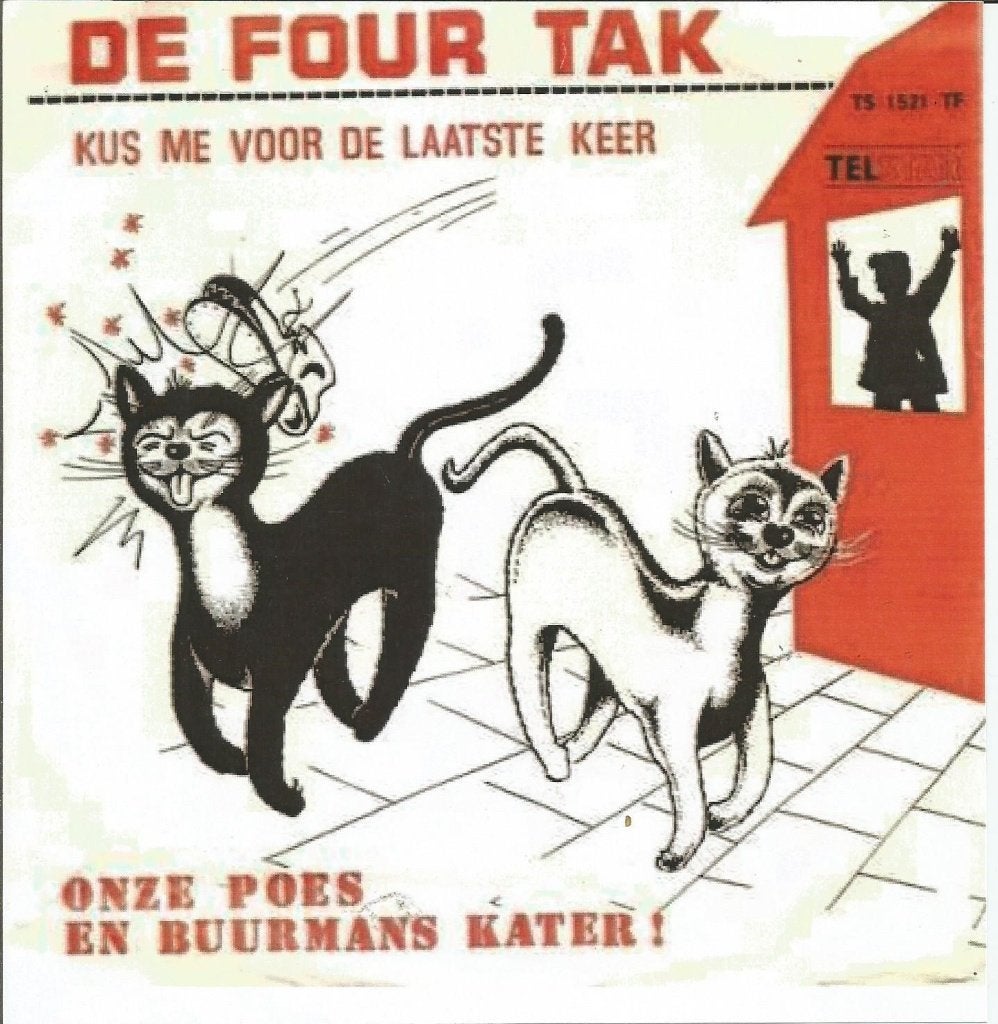 De Four Tak - Kus Me Voor De Laatste Keer   - Telstar -, Enlèvement ou Envoi, 7 inch, En néerlandais