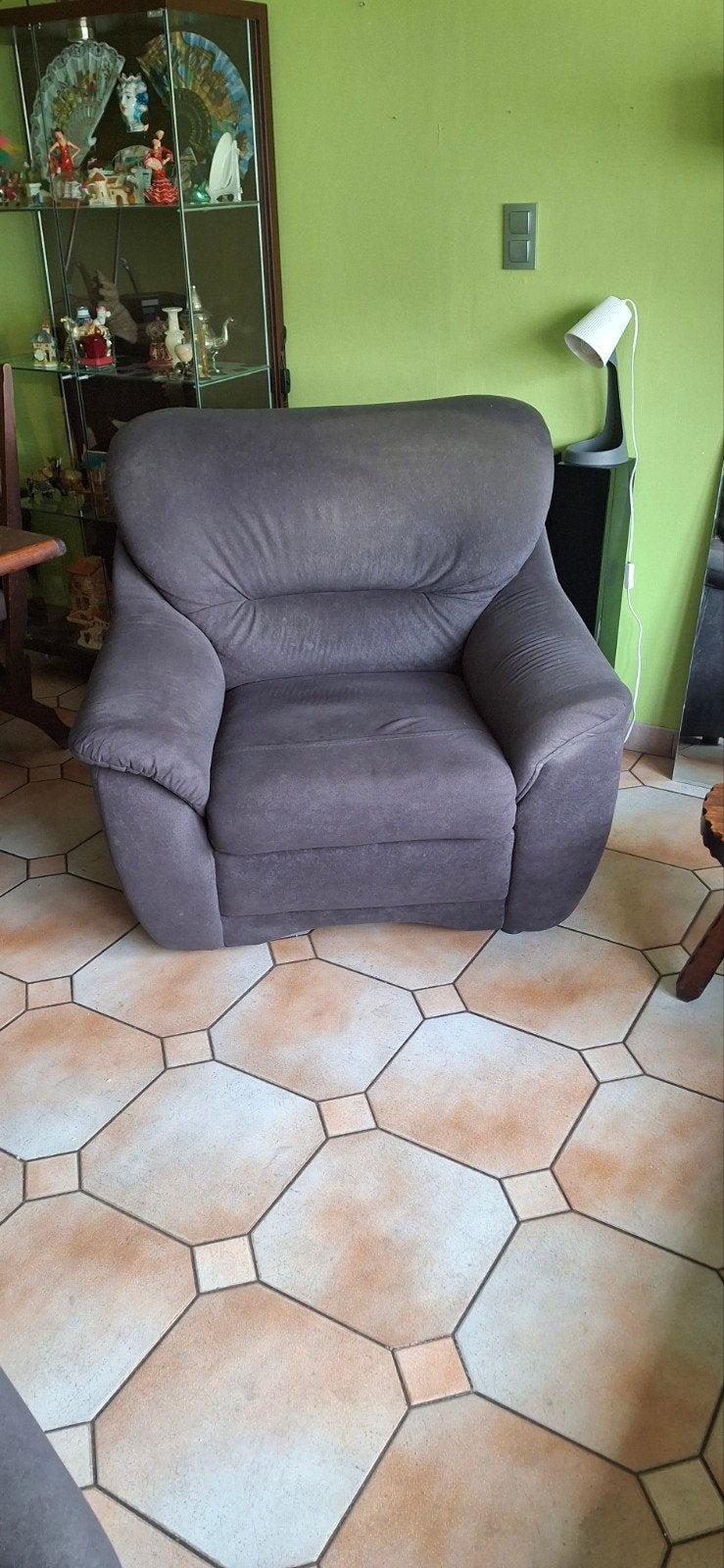 1 divan 3 places et 2 fauteuils 1 place en tissu, Maison & Meubles, Enlèvement