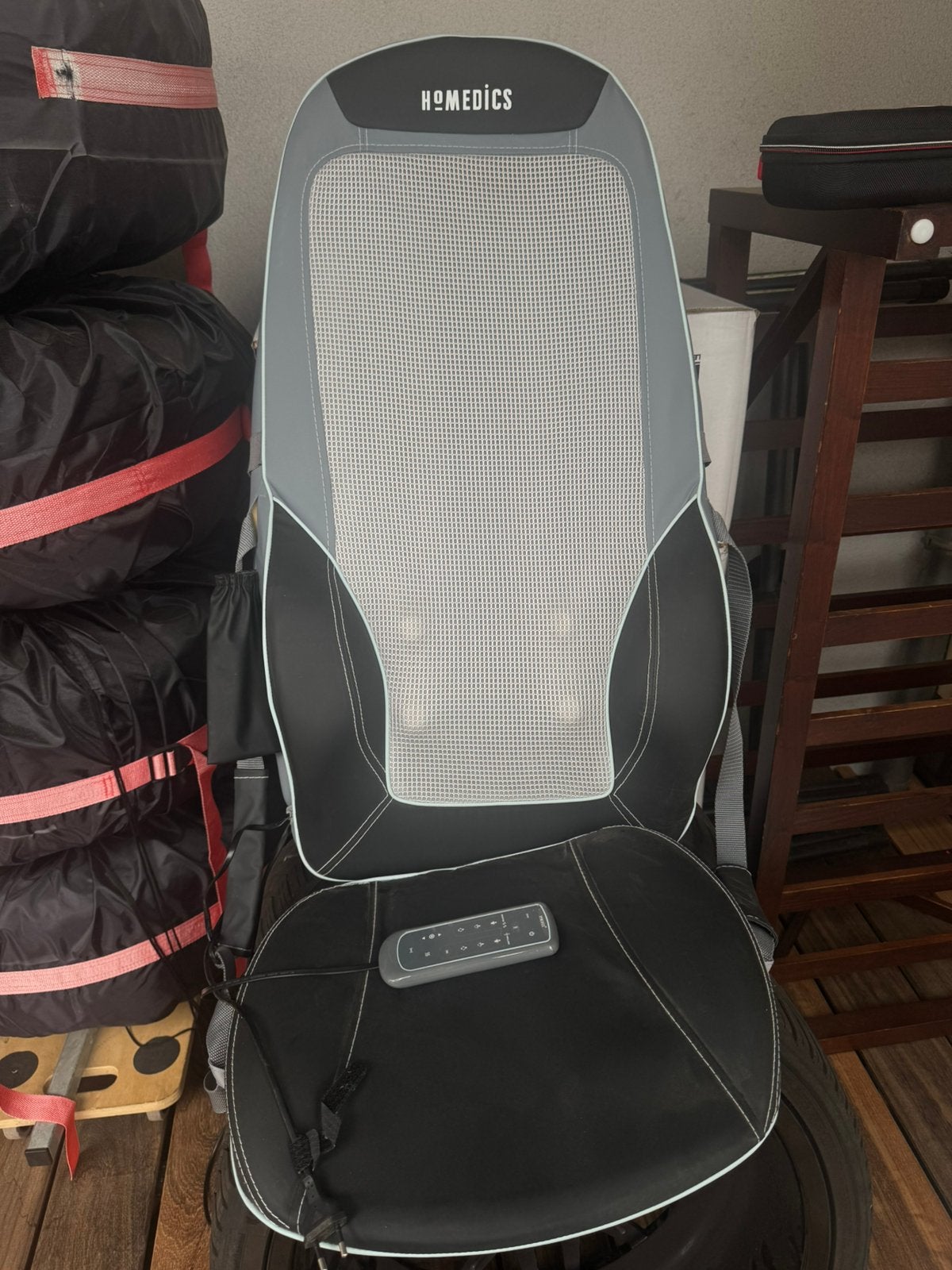 Homedics Siège Massant Shiatsu, Enlèvement ou Envoi, Comme neuf, Chaise de massage ou Coussin