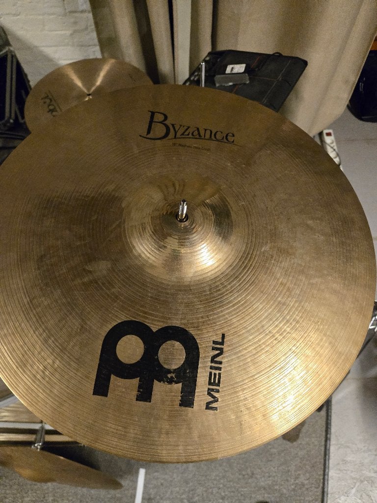 Meinl 18" Byzance Medium Thin crash, Musique & Instruments, Enlèvement, Utilisé