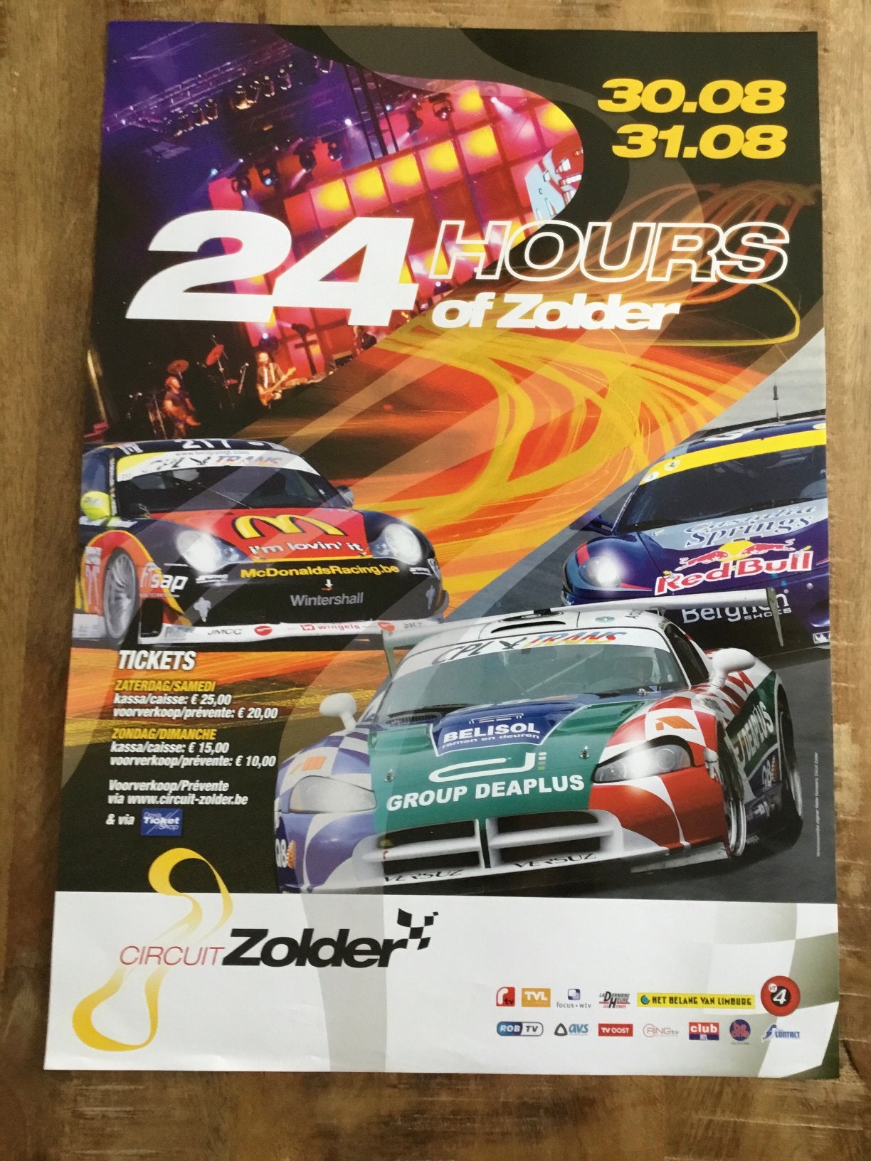 Affiche 24 hours of zolder, Ophalen of Verzenden, Zo goed als nieuw