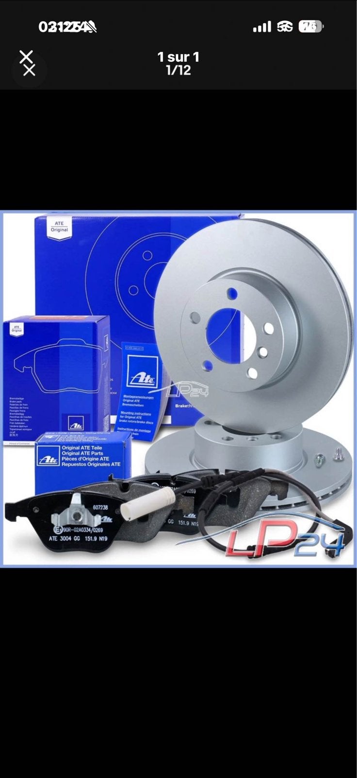 Disque ATE VENTILE NEUF, Autos : Pièces & Accessoires, Enlèvement, BMW