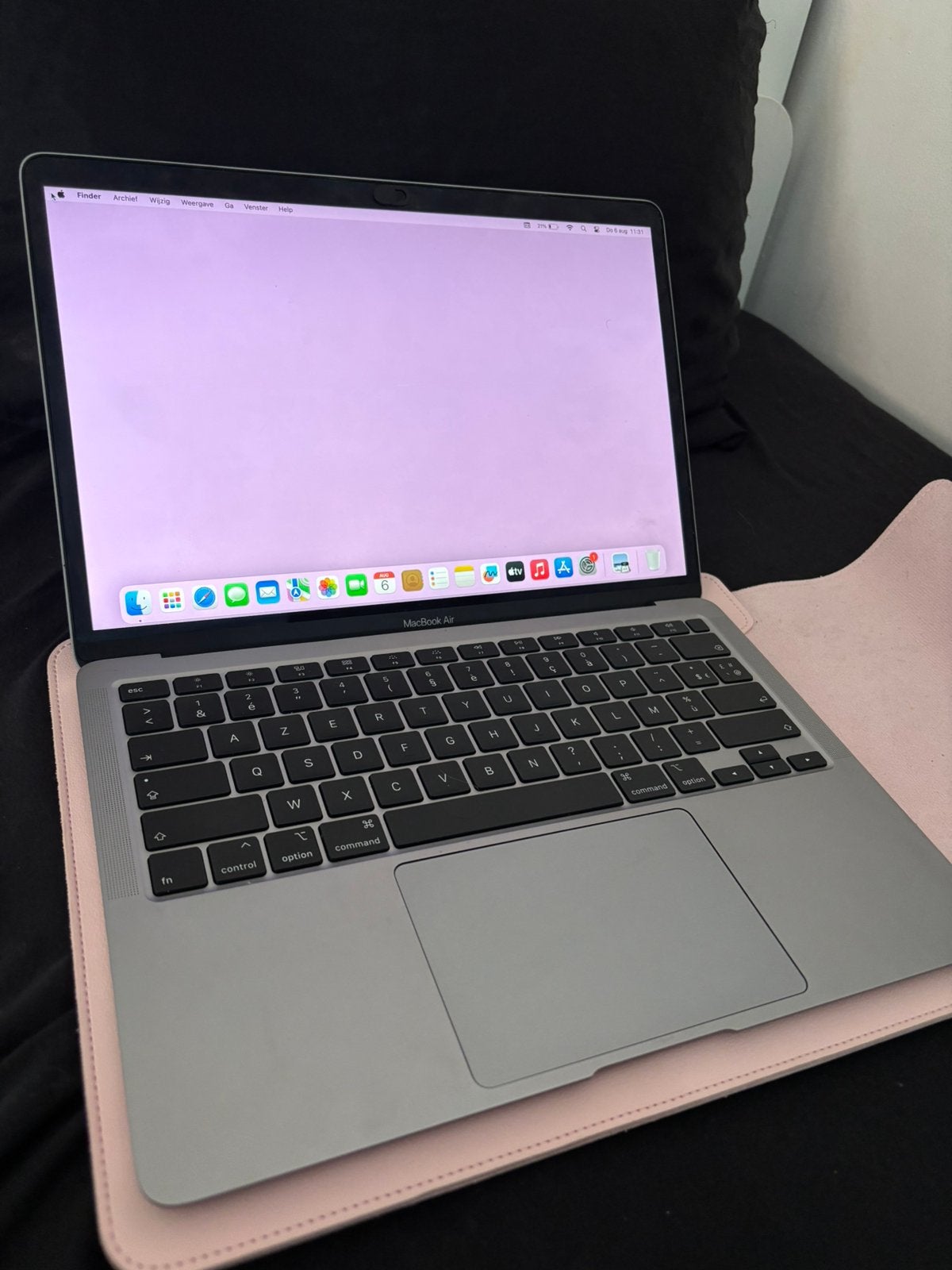 MacBook Air 13-inch (2020) Intel Core i3 met Touch ID, Informatique & Logiciels, Apple Macbooks, 256 GB, Comme neuf, Azerty, 8 GB