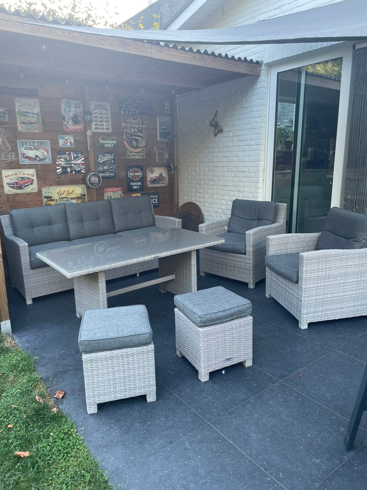 Domani tuinset, Ophalen, 5 zitplaatsen, Bank, Zo goed als nieuw
