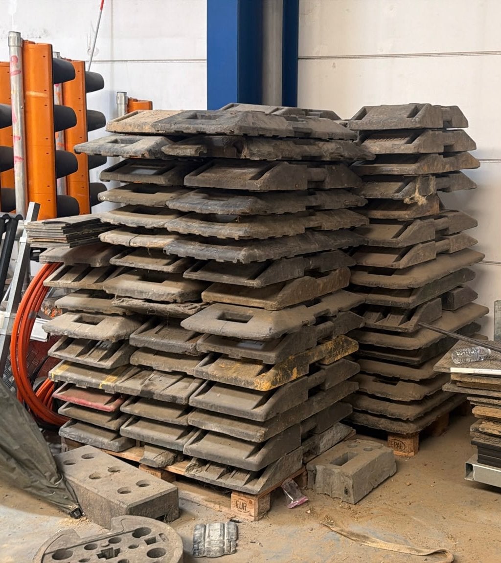 Voeten voor signalisatie 25kg, Doe-het-zelf en Bouw, Ophalen, Gebruikt